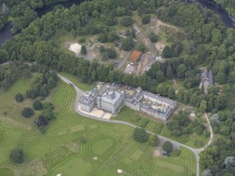 Oblique aerial view of Taymouth Castle, taken from the SE.