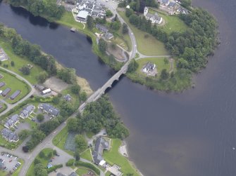 Oblique aerial view of Kenmore Bridge, taken from the NW.