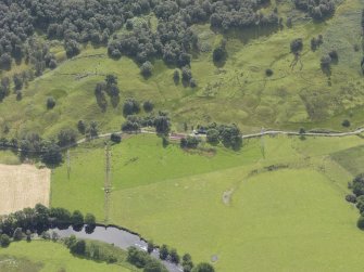 Oblique aerial view of Moirlanich Farmhouse, taken from the N.