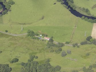 Oblique aerial view of Moirlanich Farmhouse, taken from the SSE.