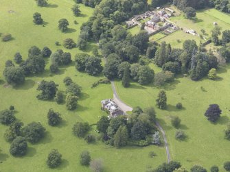 Oblique aerial view of Keithick House, taken from the E.
