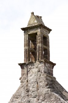 View of belfry from east