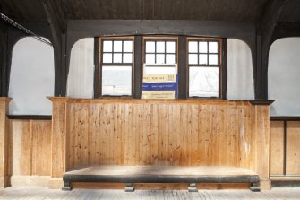 Interior. Detail of upper floor windows.