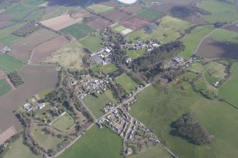 General oblique aerial view of Strathallan School, Forgandenny, looking NE.