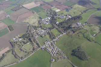 General oblique aerial view of Strathallan School, Forgandenny, looking NE.