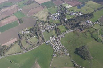 General oblique aerial view of Strathallan School, Forgandenny, looking NE.