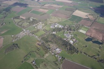 General oblique aerial view of Strathallan School, Forgandenny, looking NW.