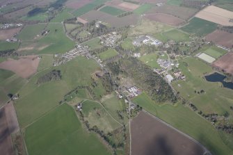 General oblique aerial view of Strathallan School, Forgandenny, looking NW.