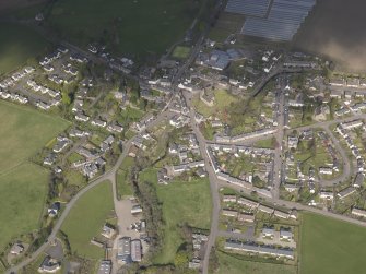 Oblique aerial view of Dunning, looking NW.