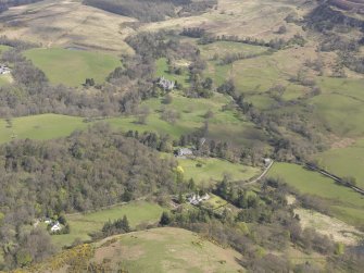 General oblique aerial view of Overtoun House, looking NNE.