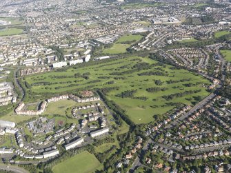 Oblique aerial view of Kingsknowe Golf Course, taken from the SSE.