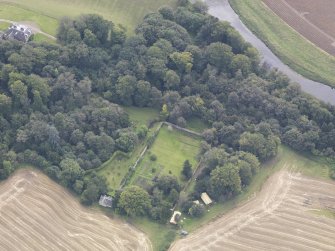 Oblique aerial view of Chesters House, taken from the NW.