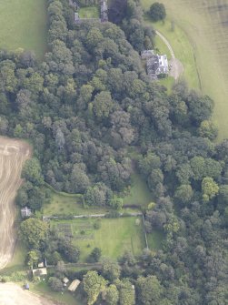 Oblique aerial view of Chesters House, taken from the WSW.