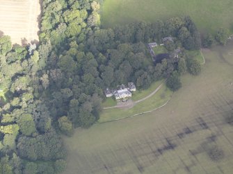 Oblique aerial view of Chesters House, taken from the S.