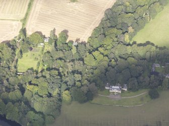 Oblique aerial view of Chesters House, taken from the SSE.