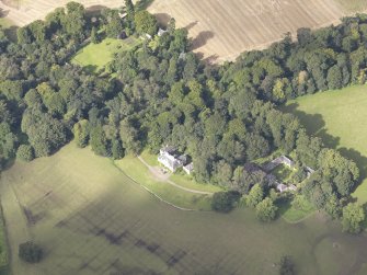 Oblique aerial view of Chesters House, taken from the ESE.