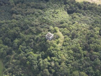 Oblique aerial view of Fatlips Castle, taken from the W.