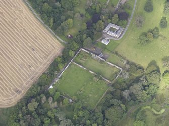 Oblique aerial view of Edgerston House, taken from the SE.