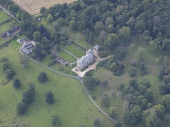 Oblique aerial view of Edgerston House, taken from the NE.
