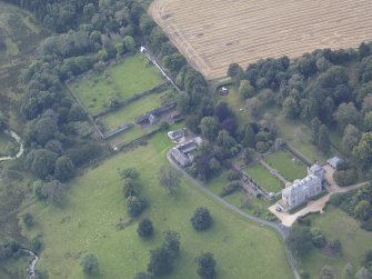 Oblique aerial view of Edgerston House, taken from the NNE.
