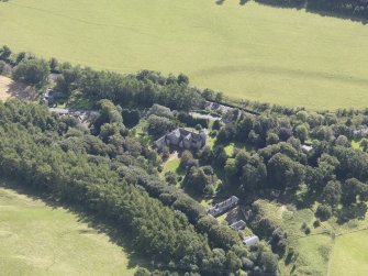 Oblique aerial view of Branxholme Castle, taken from the NW.