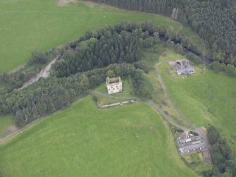 Oblique aerial view of Newark Castle, taken from the S.