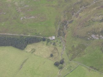 Oblique aerial view of Kirkhope Tower, taken from the SSE.