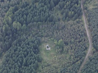 Oblique aerial view of Cardrona Tower, taken from the N.