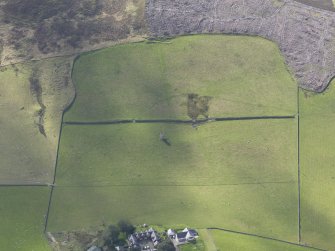 Oblique aerial view of Wrae Castle, taken from the NNE.