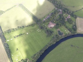 Oblique aerial view of Netherton House, taken from the S.