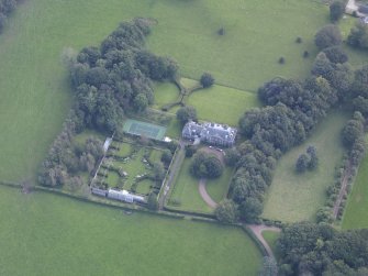 Oblique aerial view of Symington House, taken from the NW.