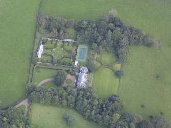 Oblique aerial view of Symington House, taken from the WSW.