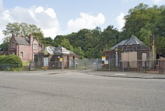 View of entrance & pavillions from Bilsland Drive.