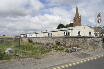 General view of school buildings from South.