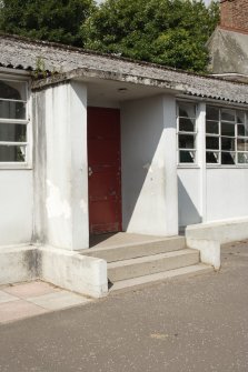 Detail of entrance doorway to HORSA huts.