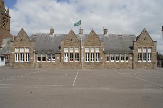 View of main school building from South.