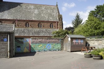 View of playground from East.