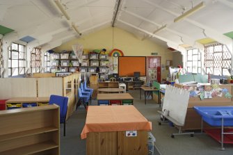 Interior. View of classroom in HORSA huts.