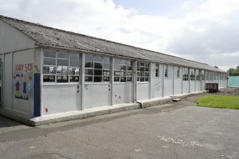 Rear elevation of HORSA huts from North West.