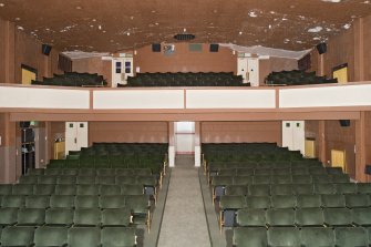 Interior view of the Picture House Cinema, Campbeltown, showing auditorium from stage to south west.