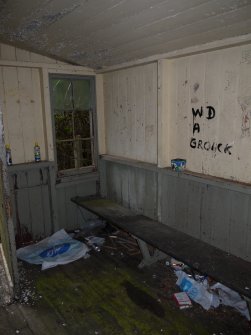 Interior of the waiting room at the former Glencarron railway station