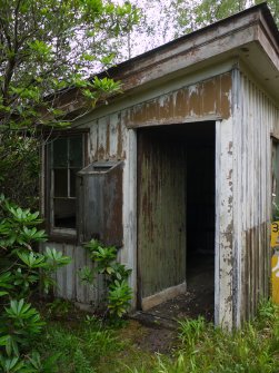 View of the waiting room at the former Glencarron railway station