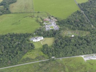 Oblique aerial view of Islay House, looking NE.
