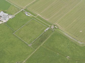 Oblique aerial view of Hall of Clestrain, Clestrain, looking SW.