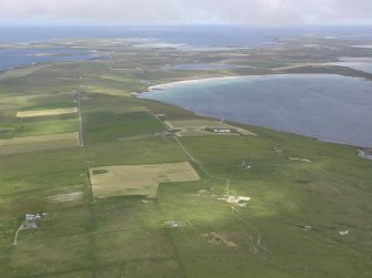 General oblique aerial view of Sanday, looking NE.