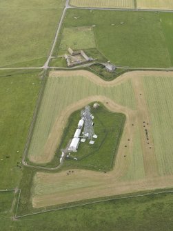 Oblique aerial view centred on Warsetter, looking W.