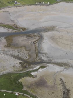 Oblique aerial view centred on Ouse Point, looking N.