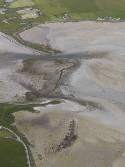 Oblique aerial view centred on Ouse Point, looking N.