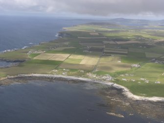 General oblique aerial centred on Birsay Bay, looking ENE.