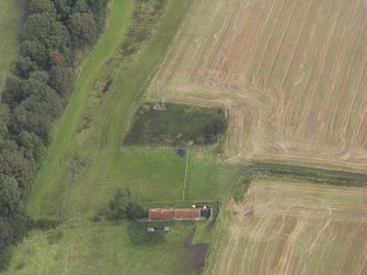 Oblique aerial view of Camilla Castle, looking to the ENE.